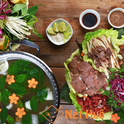 Beef in 'giang' leaf broth in big size